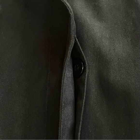London Fog Black Microsuede Button Tech Coat Jacket Size XL - Picture 9 of 15